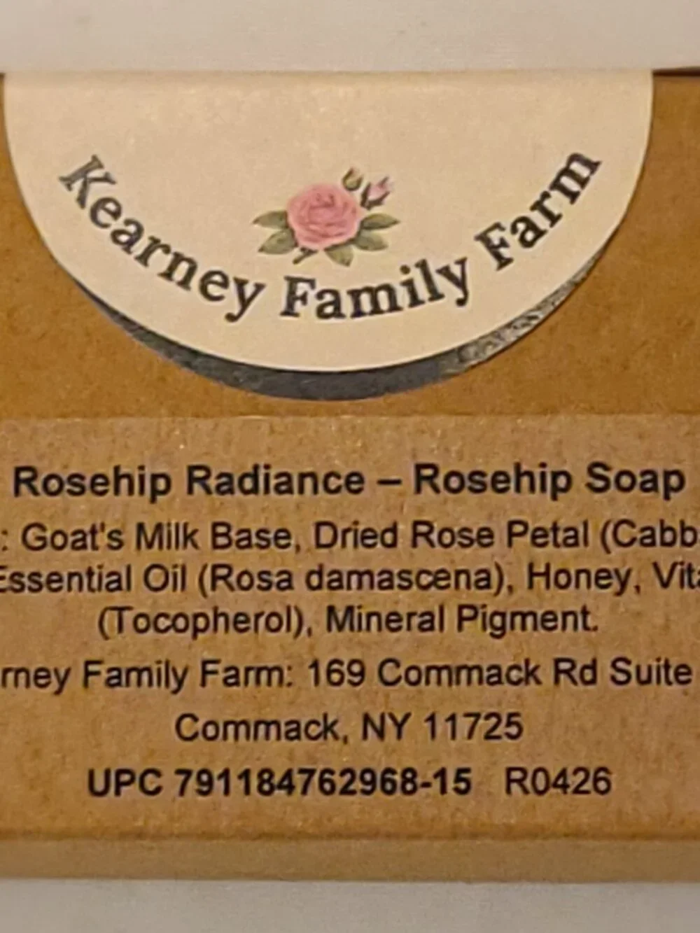Rosehip Radiance Botanical Oval Hand Poured Goat Milk Soap Bar